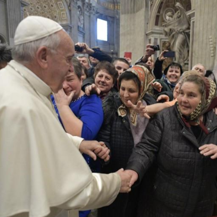 A pápa megköszönte a munkácsi görögkatolikus egyházmegye hűségét Róma iránt