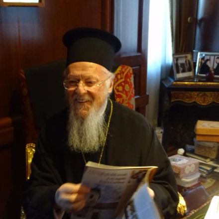 A konstantinápolyi ortodox pátriárkával találkozott Fülöp atya