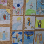 A test nélküli mennyei erők rajzban, akvarellben és réz...