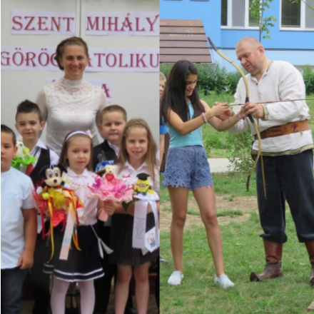 Tarisznya a vállon, íj a kézben Nyíradonyban 