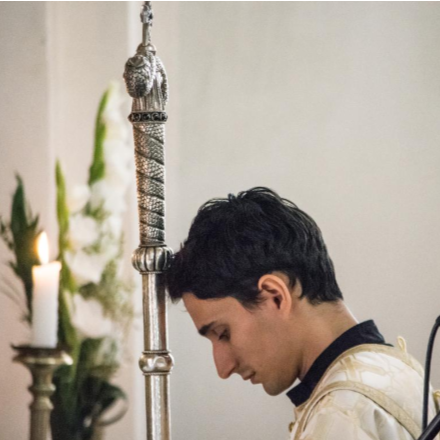 Kaskötő Miklós papszentelése 