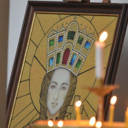 Megszentelték a Szent Piroskát ábrázoló ikont Szolnokon