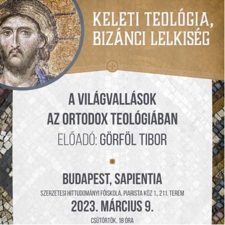 Folytatódik a Keleti teológia, bizánci lelkiség c. előadássorozat