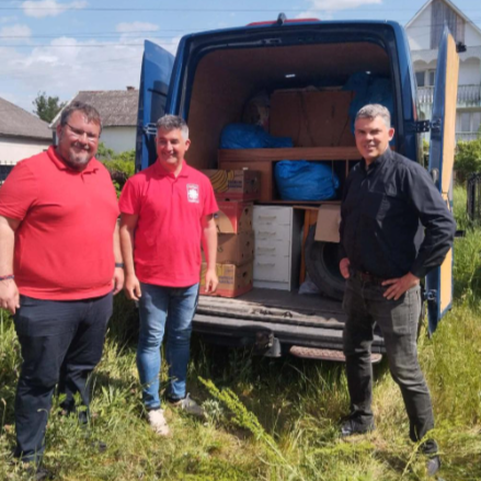 Ismét Kárpátaljára vitt adományt a Hajdúdorogi Főegyházmegyei Karitász 